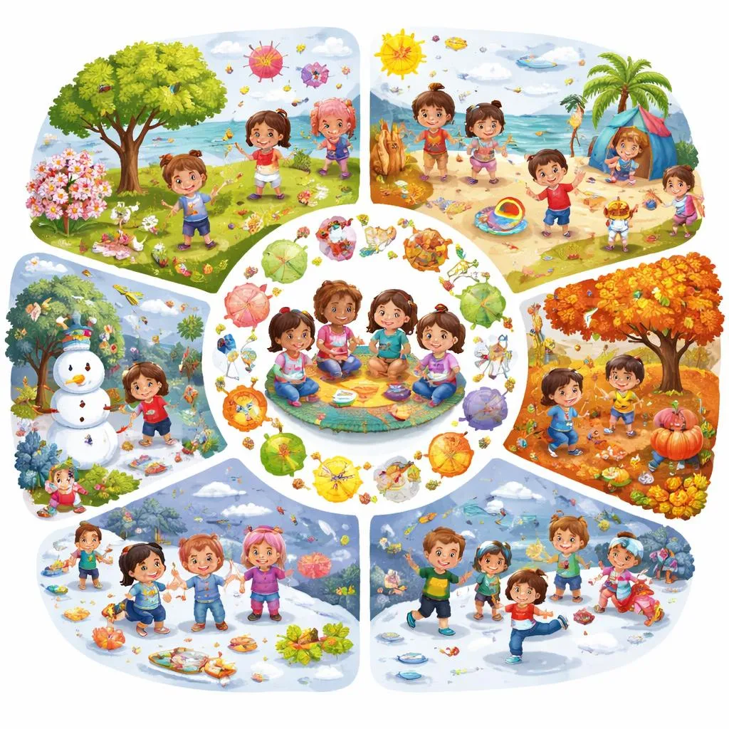 A Friendly Guide to the 12 months of the year for Young Learners with Seasons, Vocabulary, Activities, and Classroom Ideas