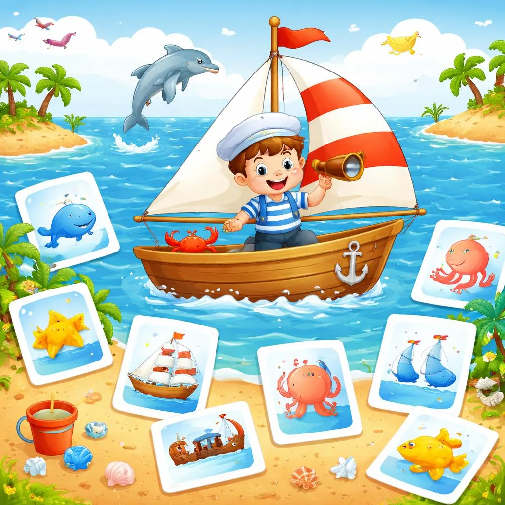 A Sailor Went To Sea Flashcards For Kids – Free Printable PDF