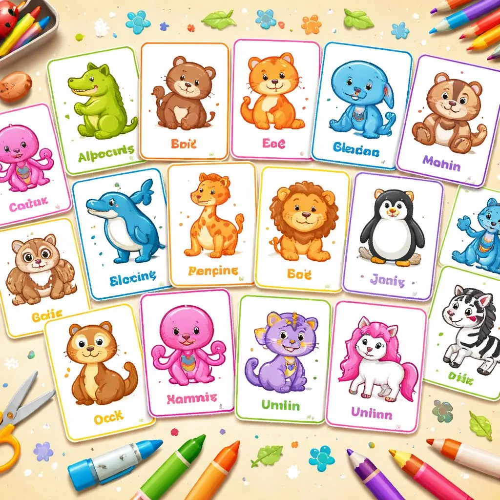 Animals A to Z Flashcards Flashcards for Kids – Free Printable PDF