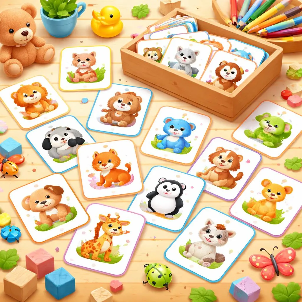 Animals – Mini Cards Flashcards For Kids – Free Printable PDF