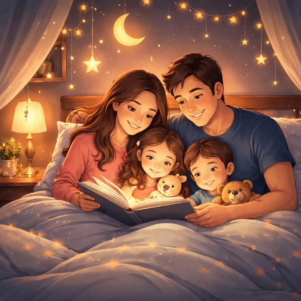 Длинные сказки на ночь — идеальный способ расслабиться и сблизиться перед сном?