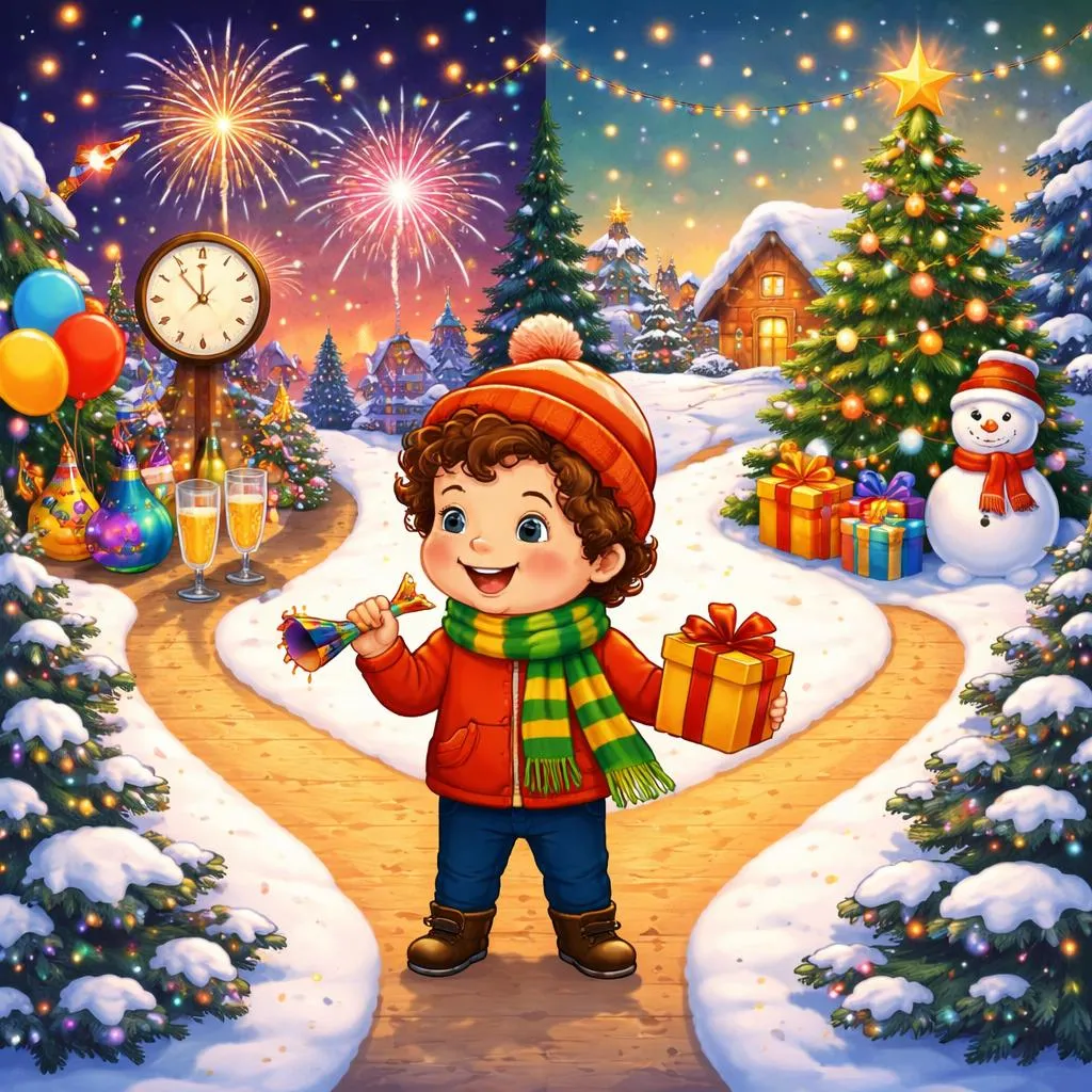 ¿Al Final del Año, Debería un Niño Decir “Feliz Año Nuevo” o “Saludos de la Temporada”?