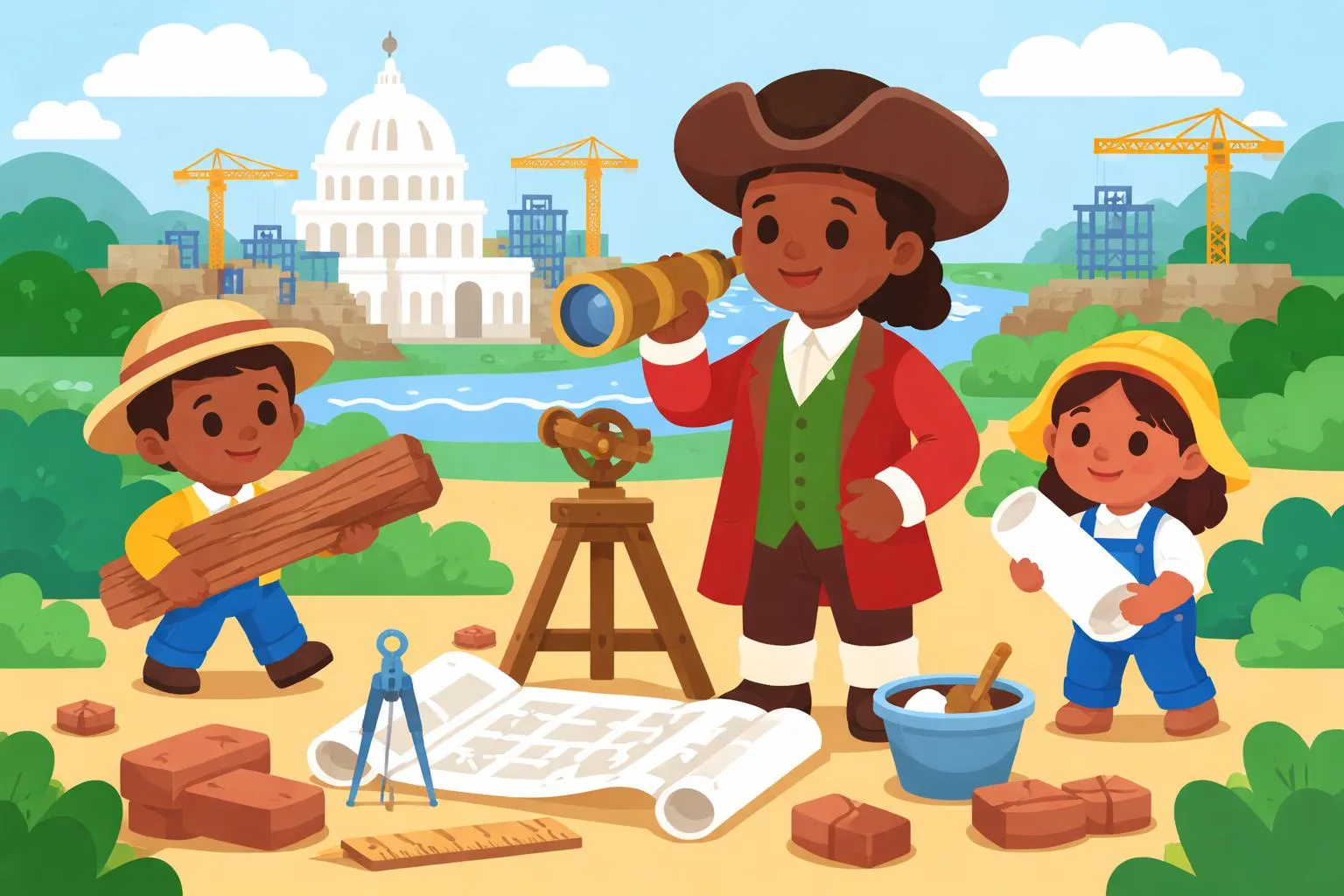 Benjamin Banneker Helps to Build a City By Jay Wright - Giggle Poems