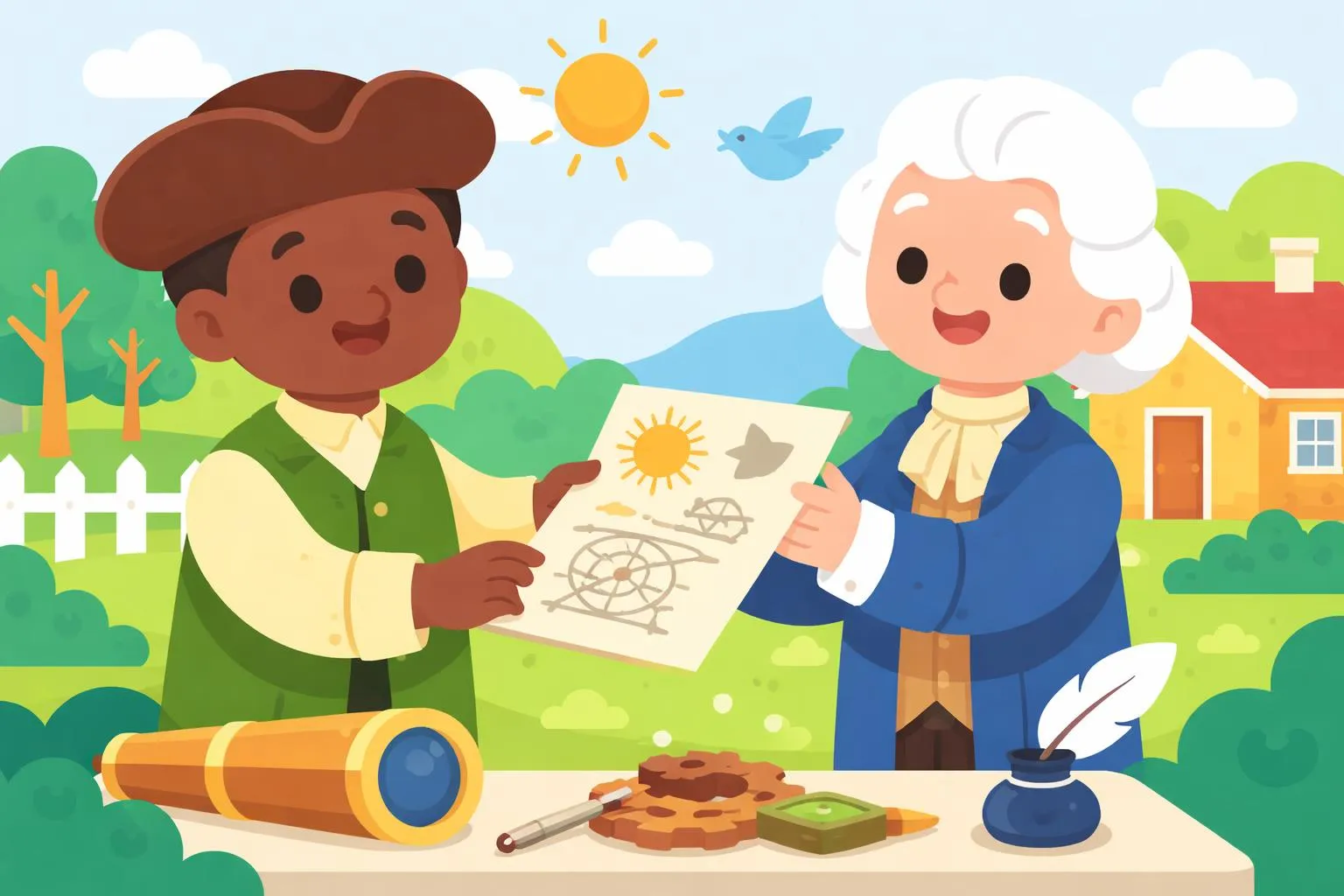 Benjamin Banneker Sends His “Almanac” to Thomas Jefferson By Jay Wright - Giggle Poems