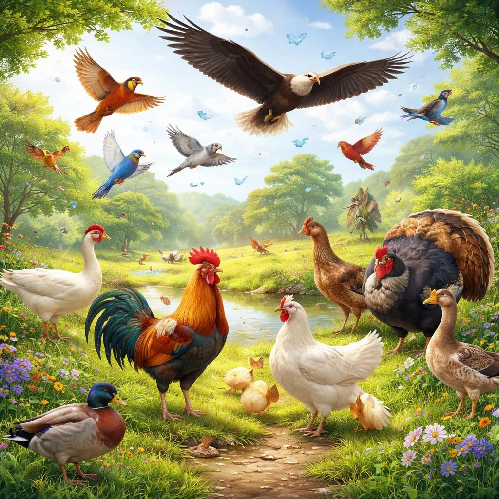 Burung dan Unggas: Apakah Keduanya Hanya Hewan Berbulu yang Bisa Terbang?