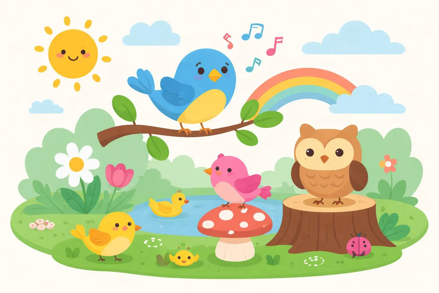Bird Thoughts - Nursery Rhymes And Traditional Poems By FCIT