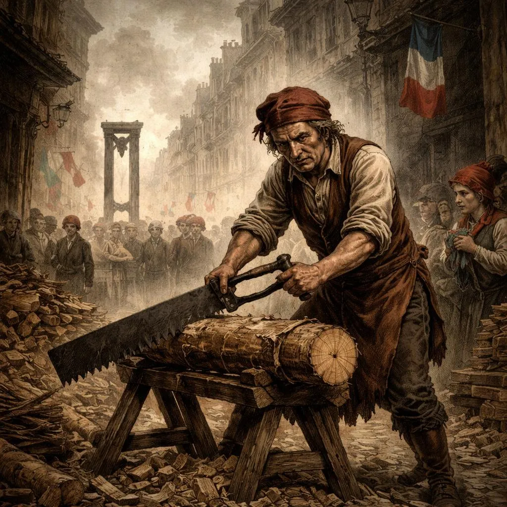 Book the Third: The Track of a Storm—Chapter 5: The Wood-Sawyer - A Tale Of Two Cities by Charles Dickens