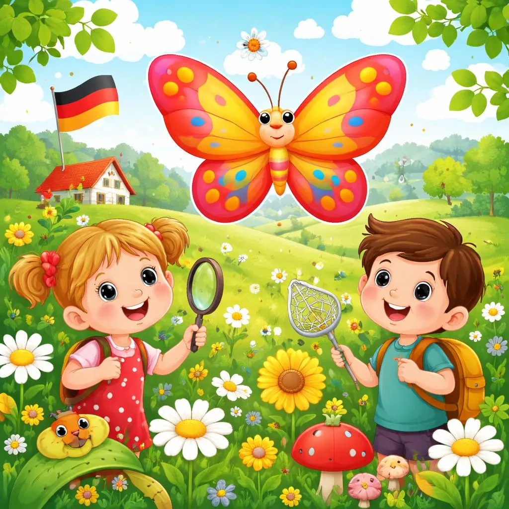 Butterfly in Deutsch: Easy German Word for Kids