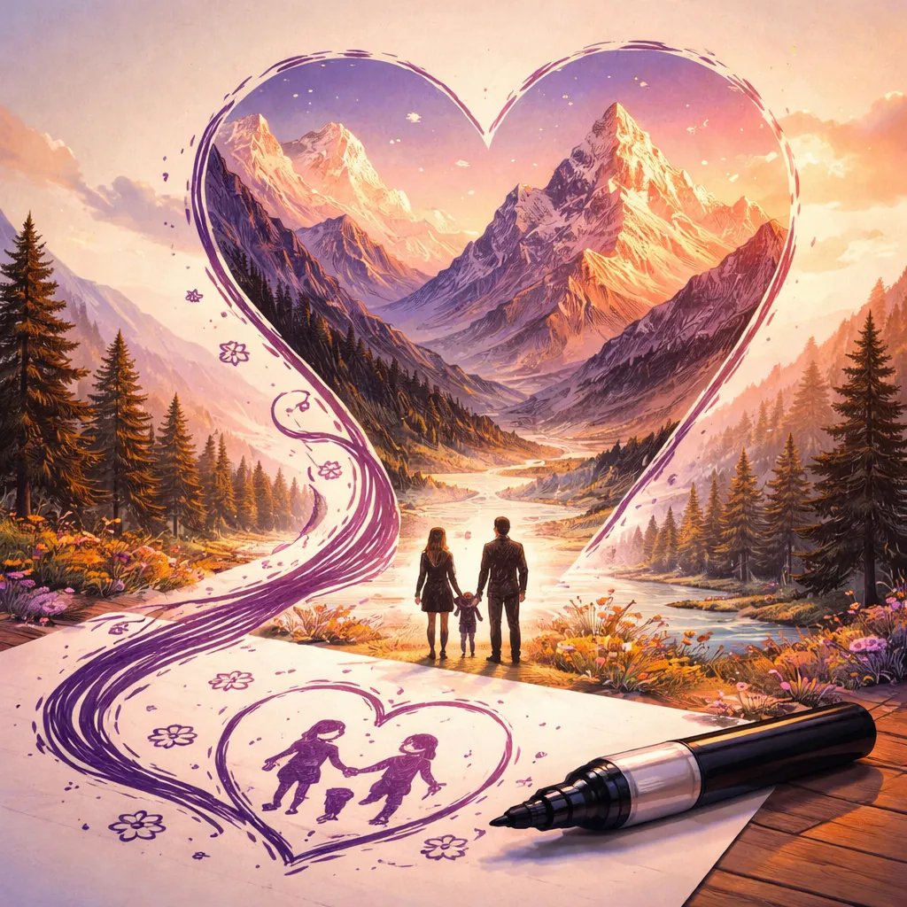 ¿Puede una mancha de marcador “Permanente y Eterno” describir el amor de un padre mejor que una montaña?