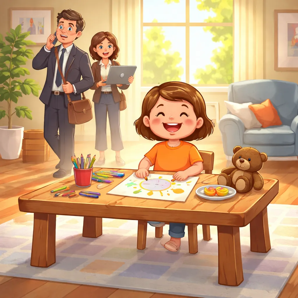 ¿Puede una mesa “estable y firme” describir el estado de ánimo de un niño mejor que el trabajo de un padre?