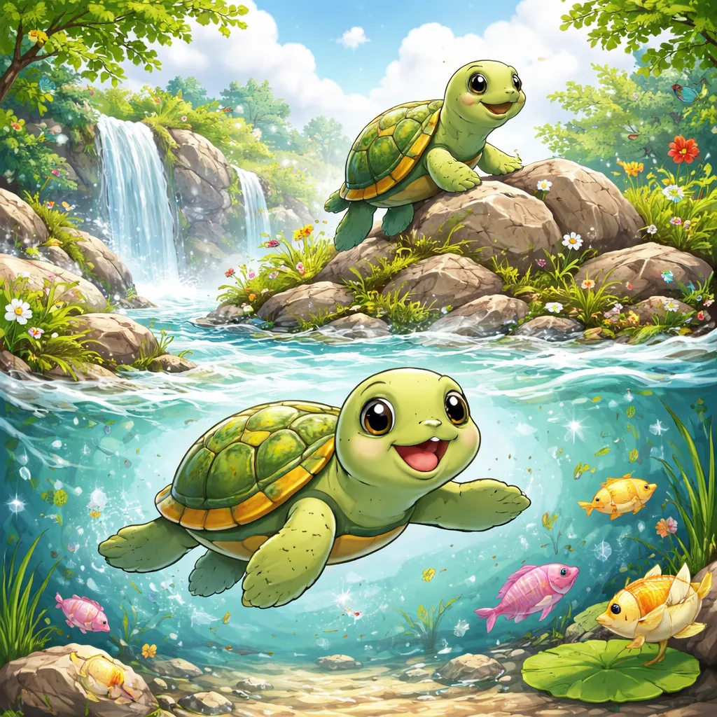 ¿Puede una tortuga realmente nadar y trepar en la canción francesa 'Une petite tortue'?