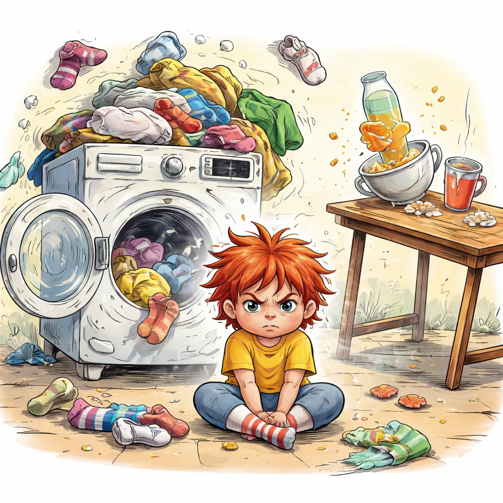 ¿Puede una carga de ropa “desequilibrada y desigual” describir el estado de ánimo de un niño mejor que una mesa inestable?