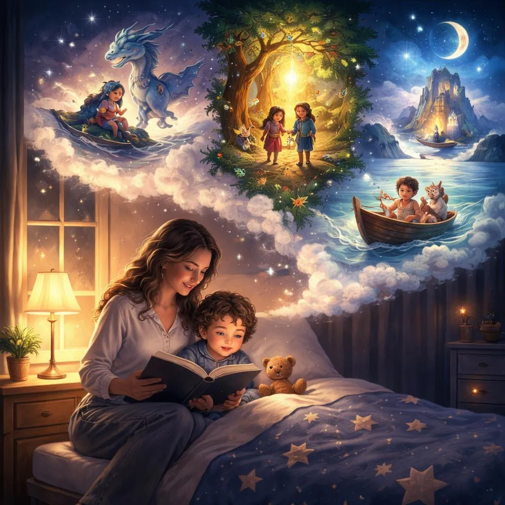 هل يمكن لصور قصص ما قبل النوم أن تساعد طفلك على الحلم بالصور؟ 3 حكايات مرئية