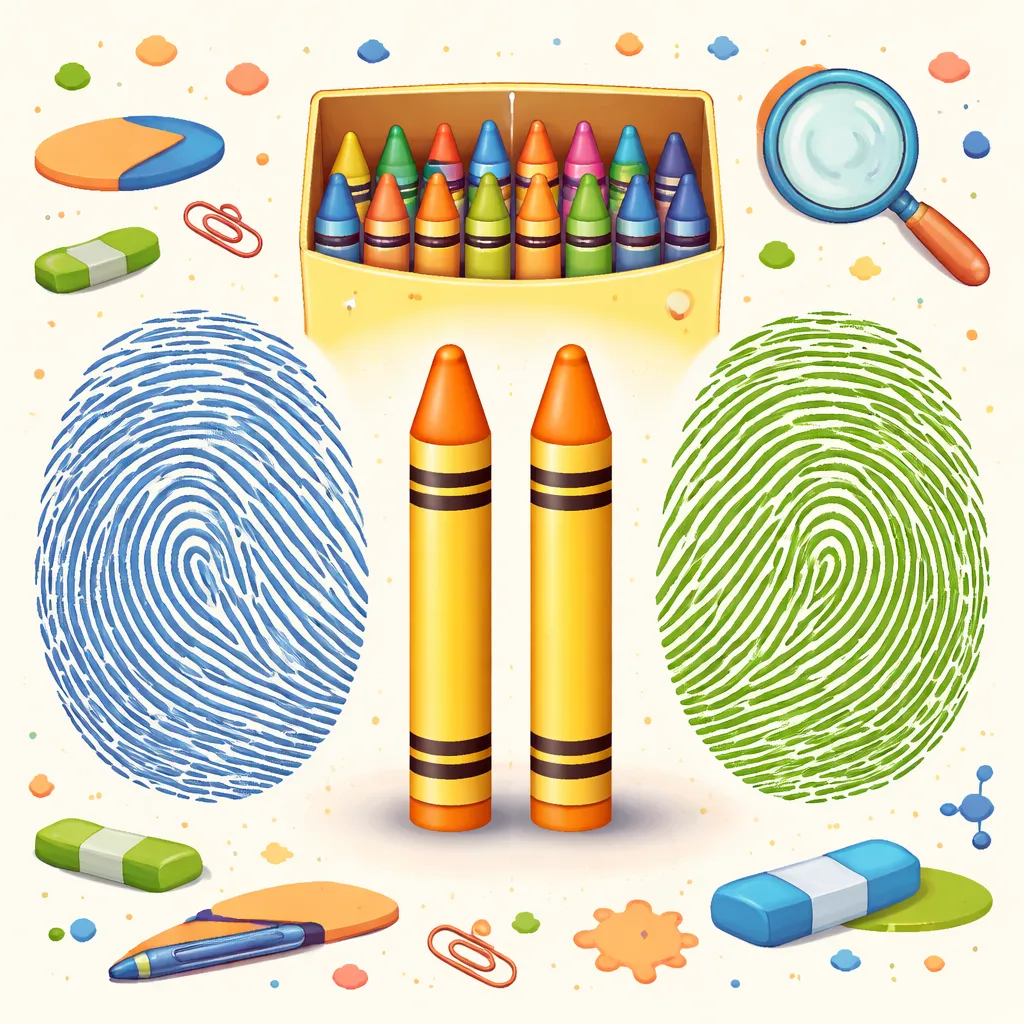 ¿Pueden “Igual” e “Idéntico” Describir Dos Crayones de la Misma Caja y También Dos Huellas Dactilares de Diferentes Personas?