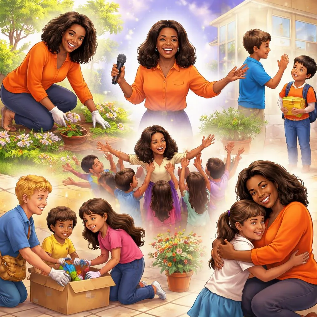 Can the Celebrity Story: Oprah Winfrey Show Your Child That Kindness and Hard Work Lift Everyone?