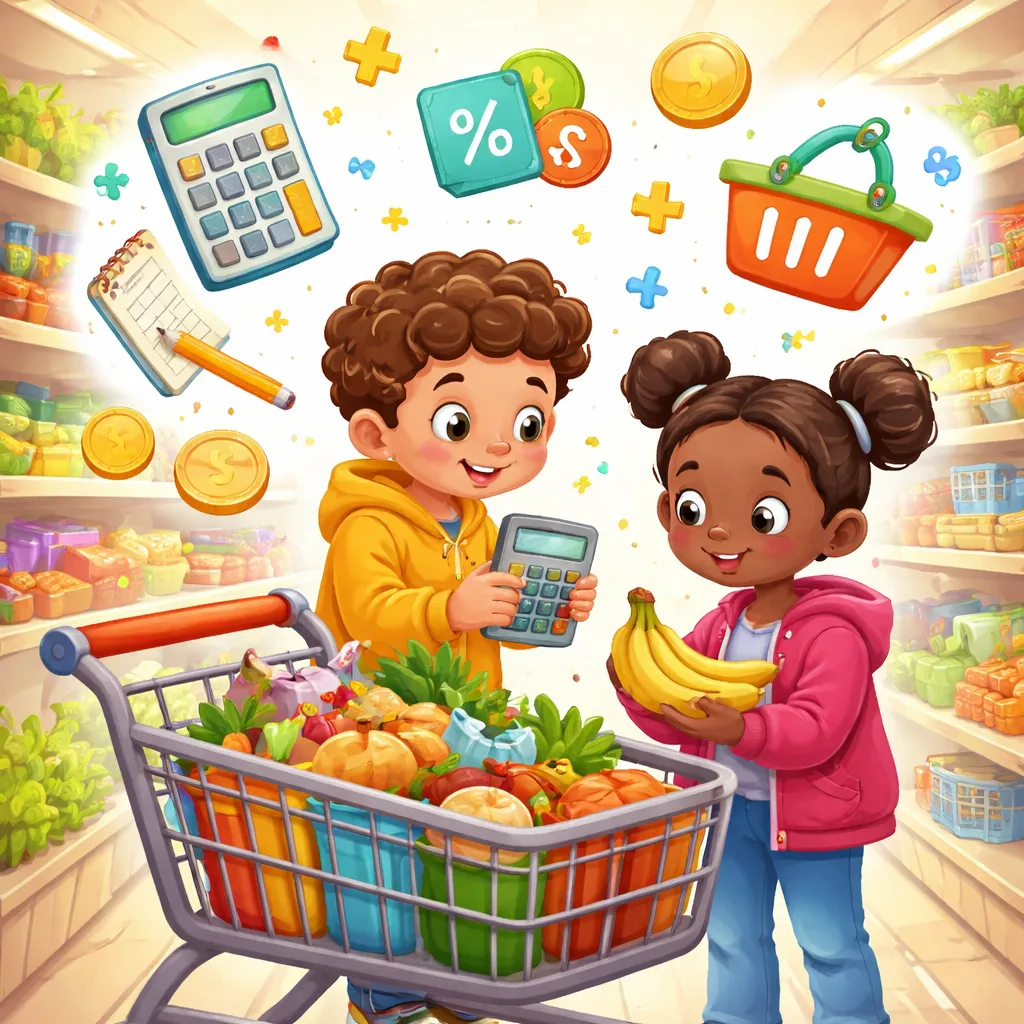 Can You Be a Math Whiz at the Store? Learning Shopping Math Vocabulary for Kids!