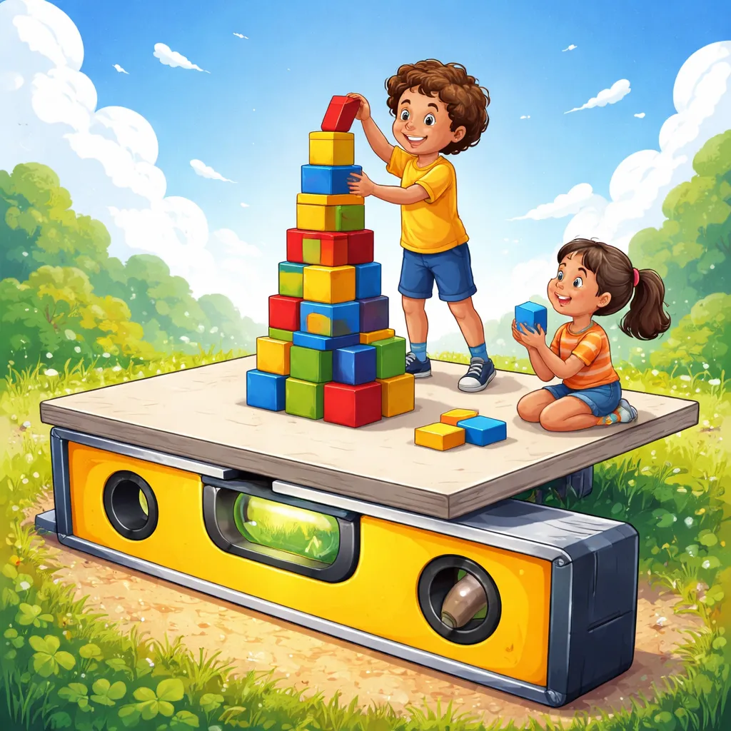 ¿Puedes construir una torre sobre algo "plano y nivelado" sin que se caiga?