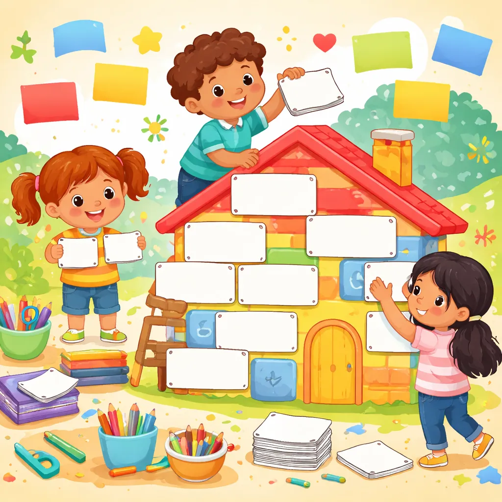 ¿Puedes construir una casa de palabras? ¡Creemos tarjetas de pared de palabras DIY para el aula!