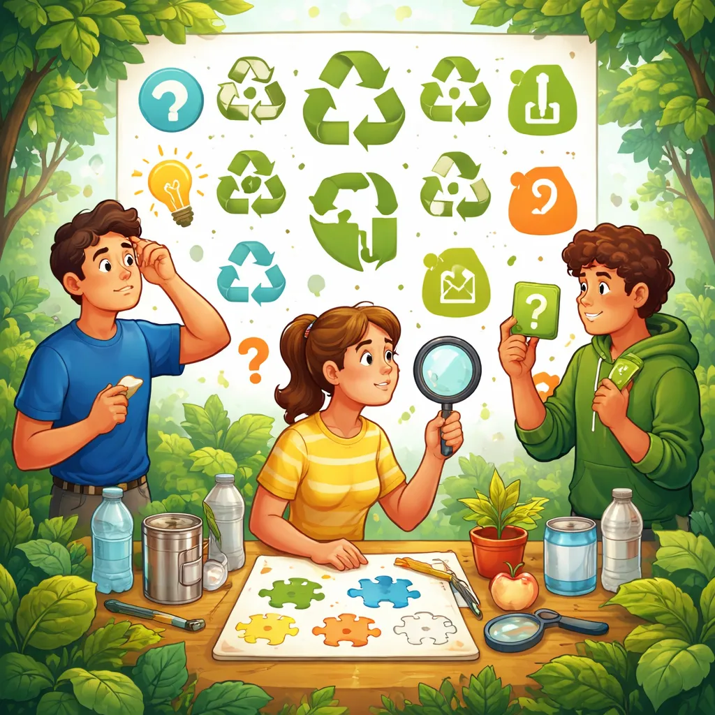 Can You Crack the Code? Learning Recycling Symbols and Meanings in English!