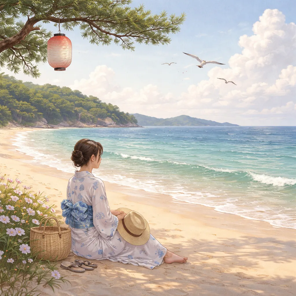 Can You Feel the Calm in Japanese Song: The Beach (浜辺の歌)?