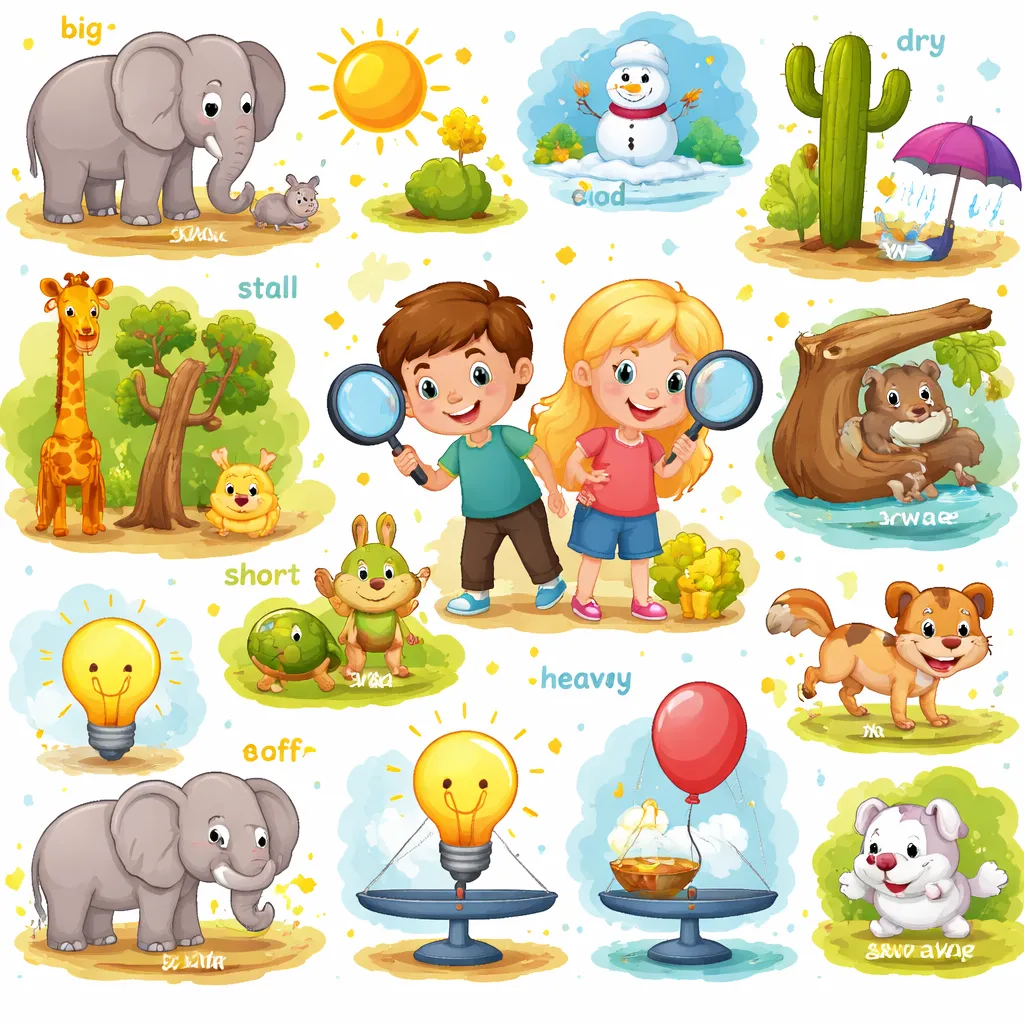 Can You Find the Opposite? A Fun Guide to Opposites Adjectives for Kids List!