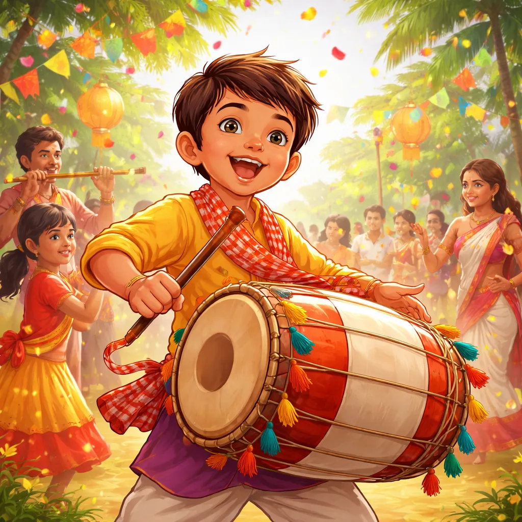 Bisakah Kamu Mendengar Irama Lagu Bengali: Drum Kecil (ঢোল)?