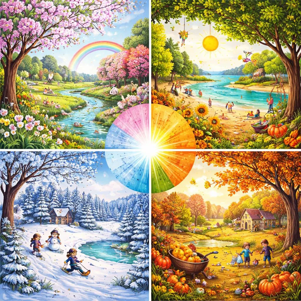 ¿Puedes nombrar las cuatro estaciones del año en inglés?