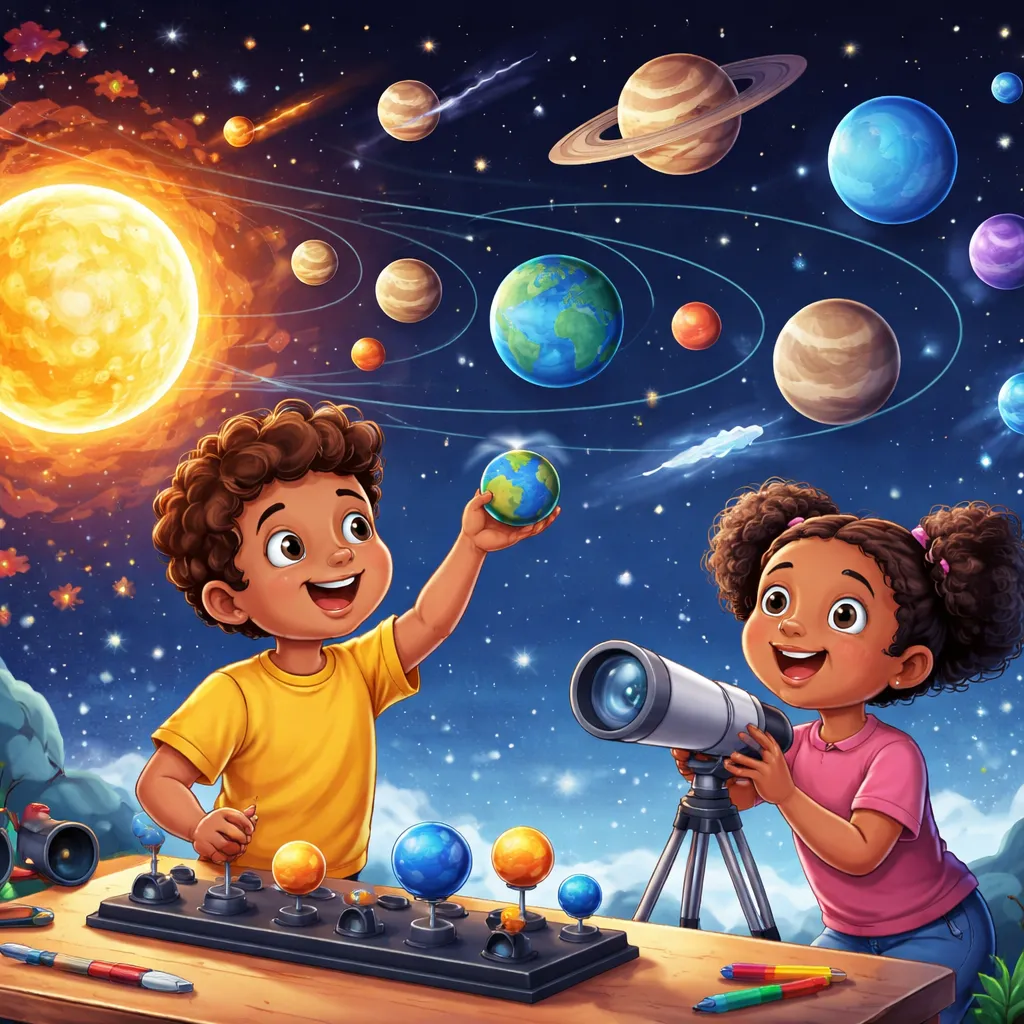 Can You Name Our Cosmic Neighbors? Learning the Solar System Planets Order and Names!