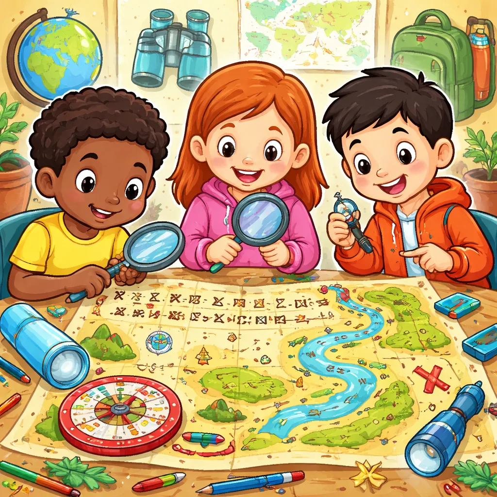 Can You Read a Secret Code? Learning Map Skills Vocabulary for Elementary!