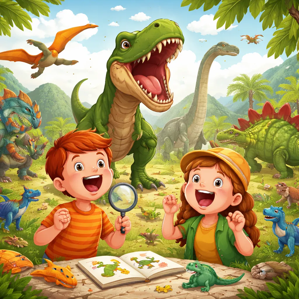 Can You Roar Like a Dinosaur? Learning the Names of Dinosaur Species in English!