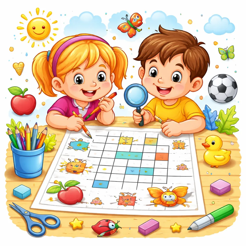 Can You Solve the Puzzle? Let's Play with a Free Printable Crossword for Kids Easy!