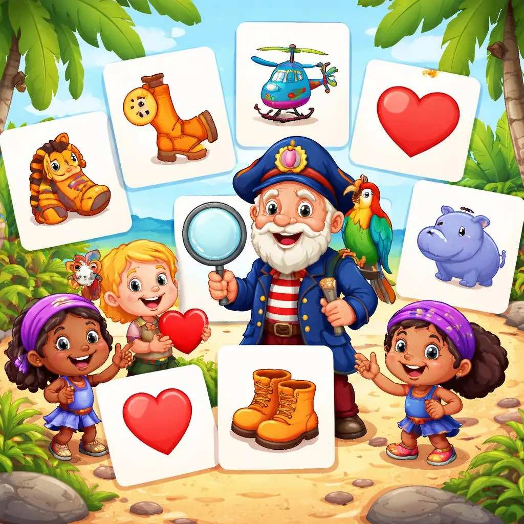 Captain Seasalt And The ABC Pirates “H” Flashcards For Kids – Free Printable PDF