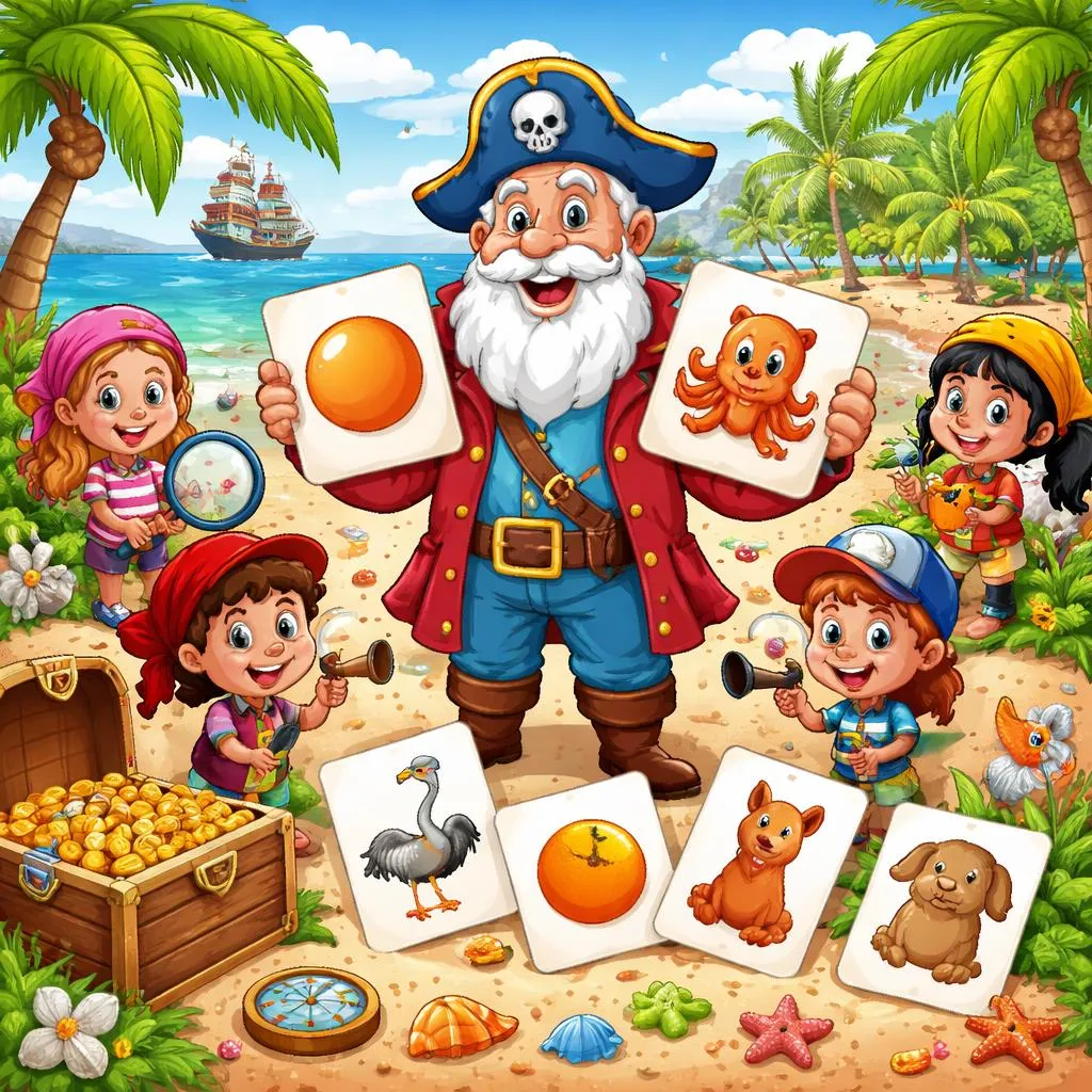 Captain Seasalt And The ABC Pirates “O” Flashcards For Kids – Free Printable PDF
