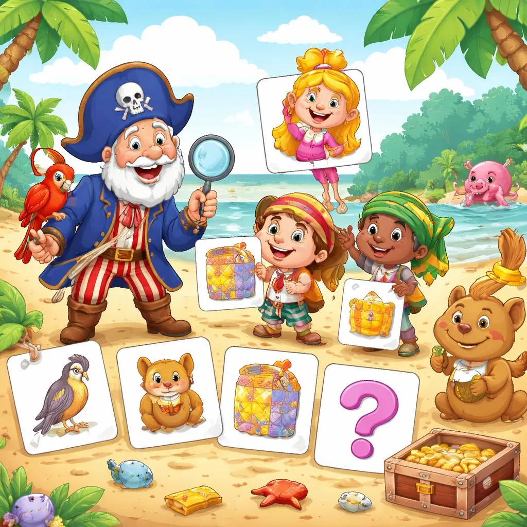 Captain Seasalt And The ABC Pirates “Q” Flashcards For Kids – Free Printable PDF