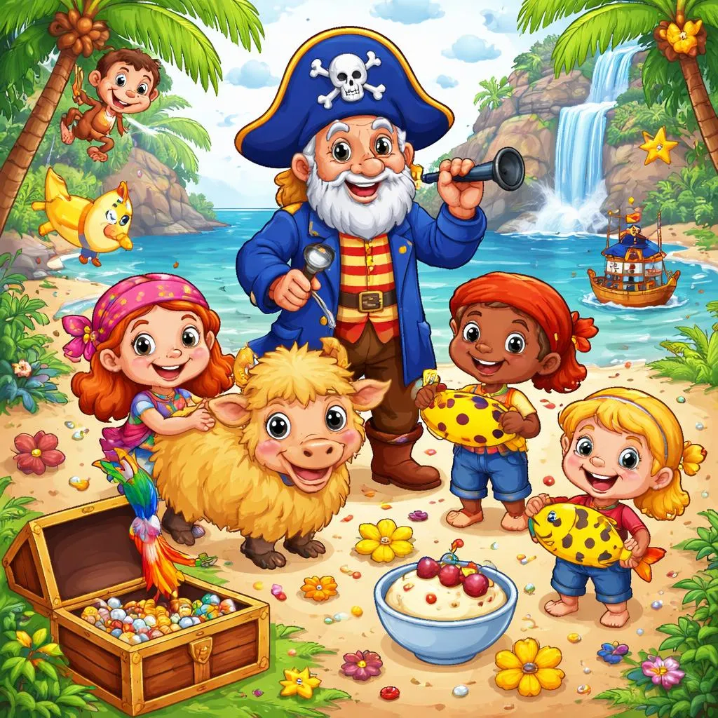 Captain Seasalt And The ABC Pirates “Y” Flashcards For Kids – Free Printable PDF
