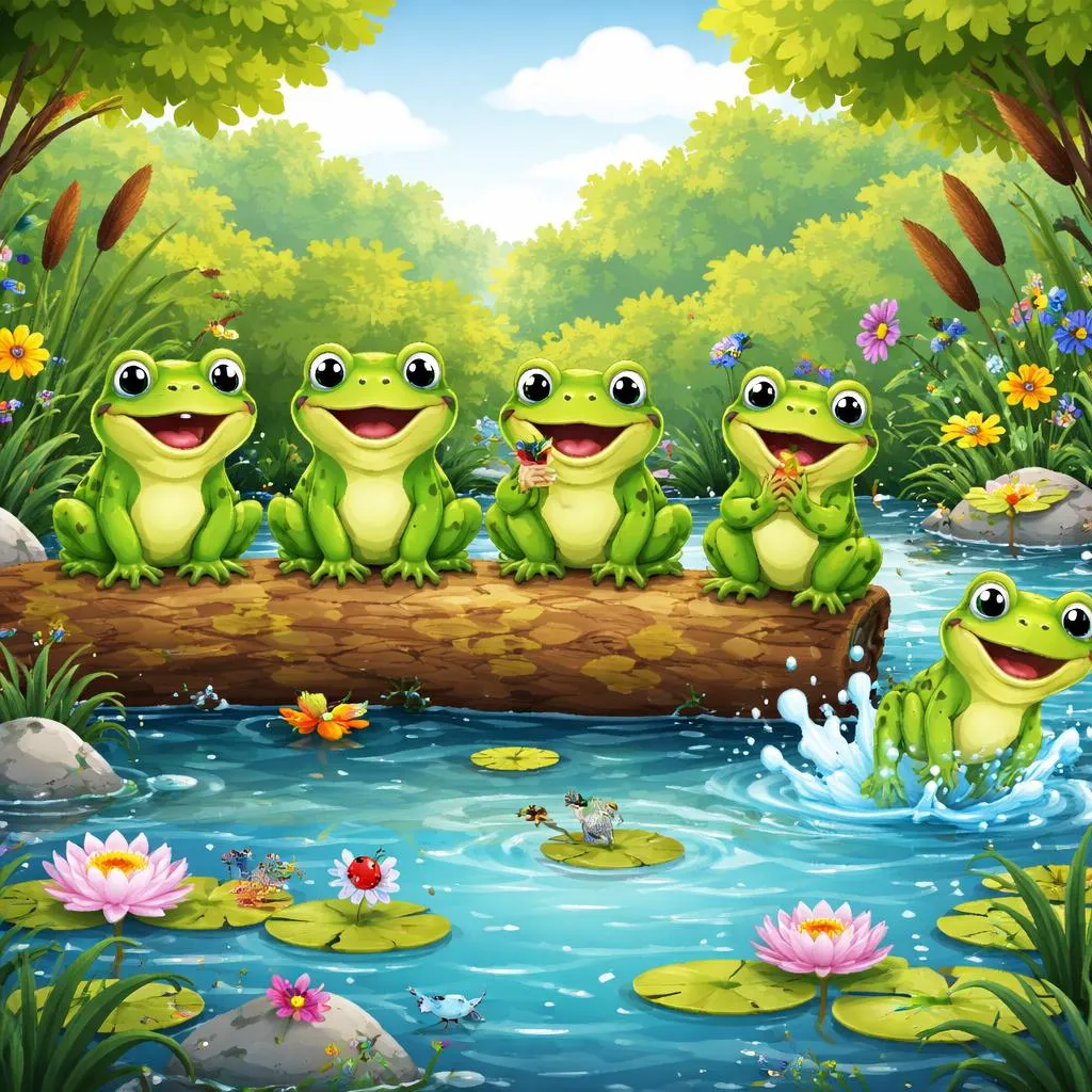 Знаете ли вы запоминающуюся песню «Пять пятнистых лягушат», которая учит счету?