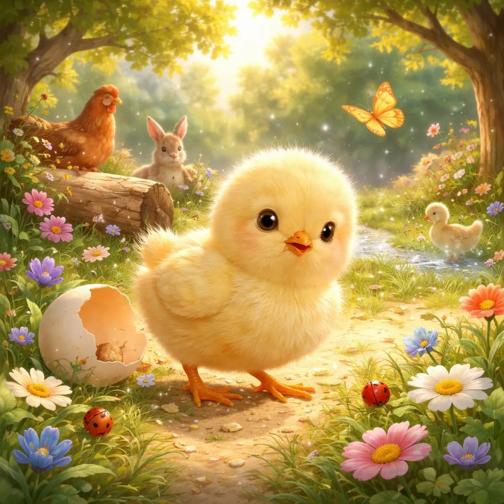 Знаете ли вы очаровательную историю о маленьком цыпленке?