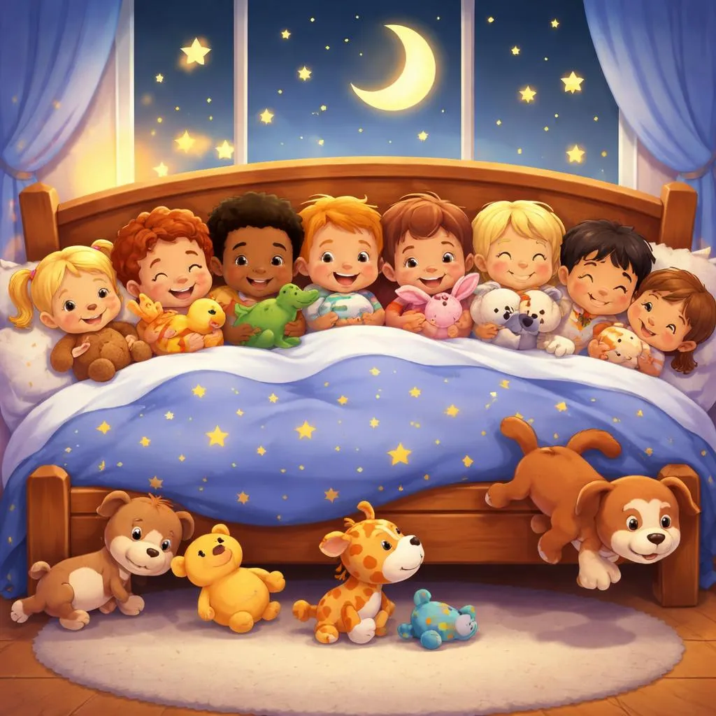 Знаете ли вы классическую песню «Десять на кровати», которую любят дети?