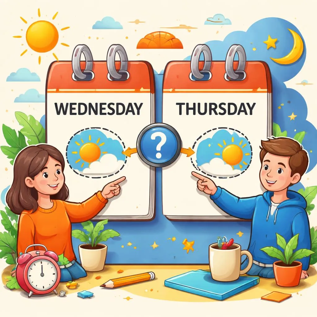 ¿Sabes la diferencia entre el jueves y el miércoles en el calendario?