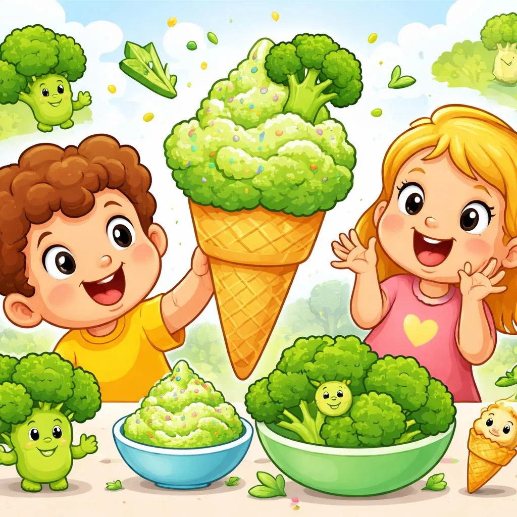 Do You Like Broccoli Ice Cream? Flashcards For Kids – Free Printable PDF