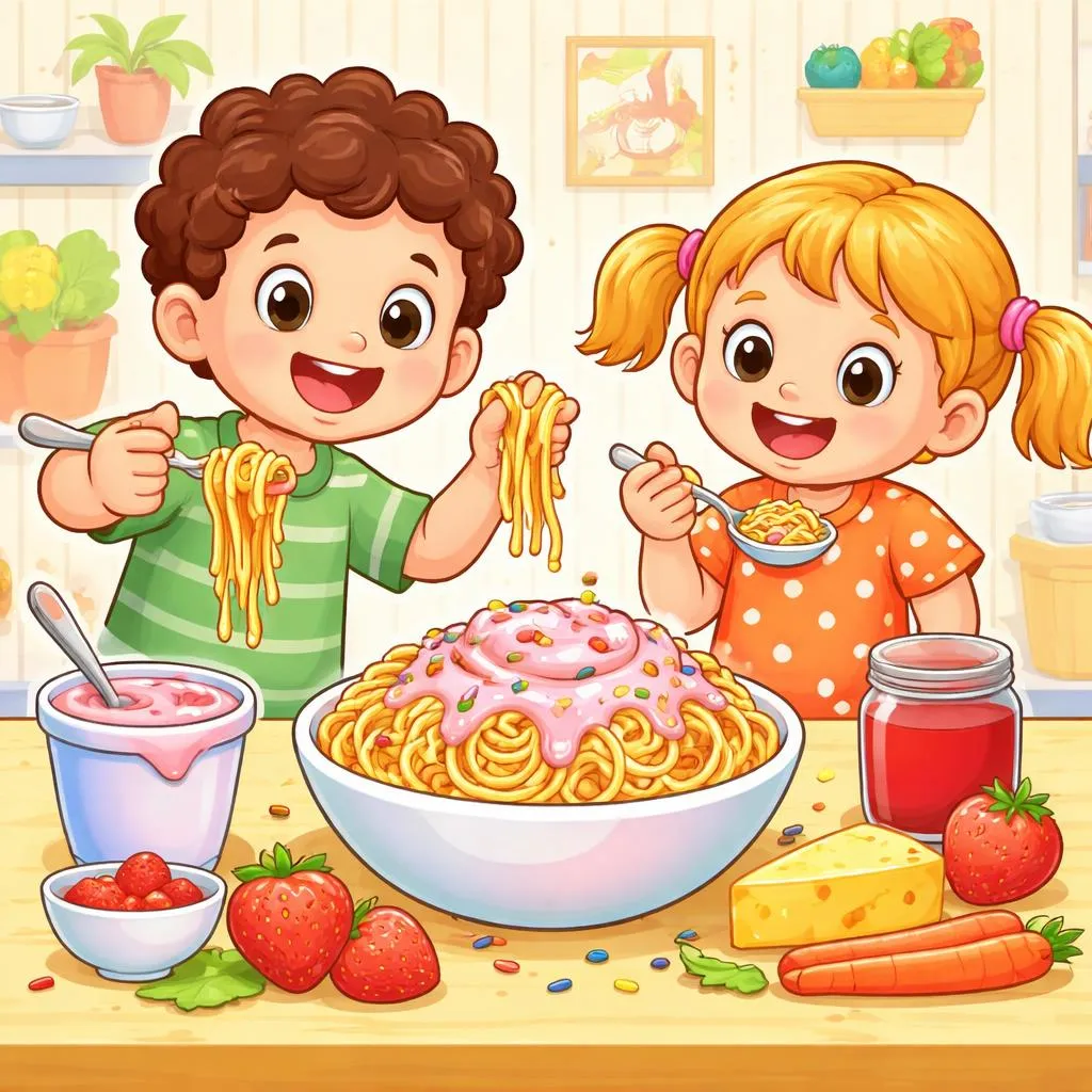 Do You Like Spaghetti Yogurt? Flashcards For Kids – Free Printable PDF