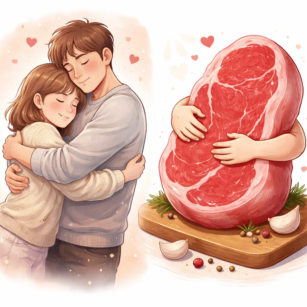 ¿Un abrazo “suave y tierno” describe mejor a una persona o a un trozo de carne?