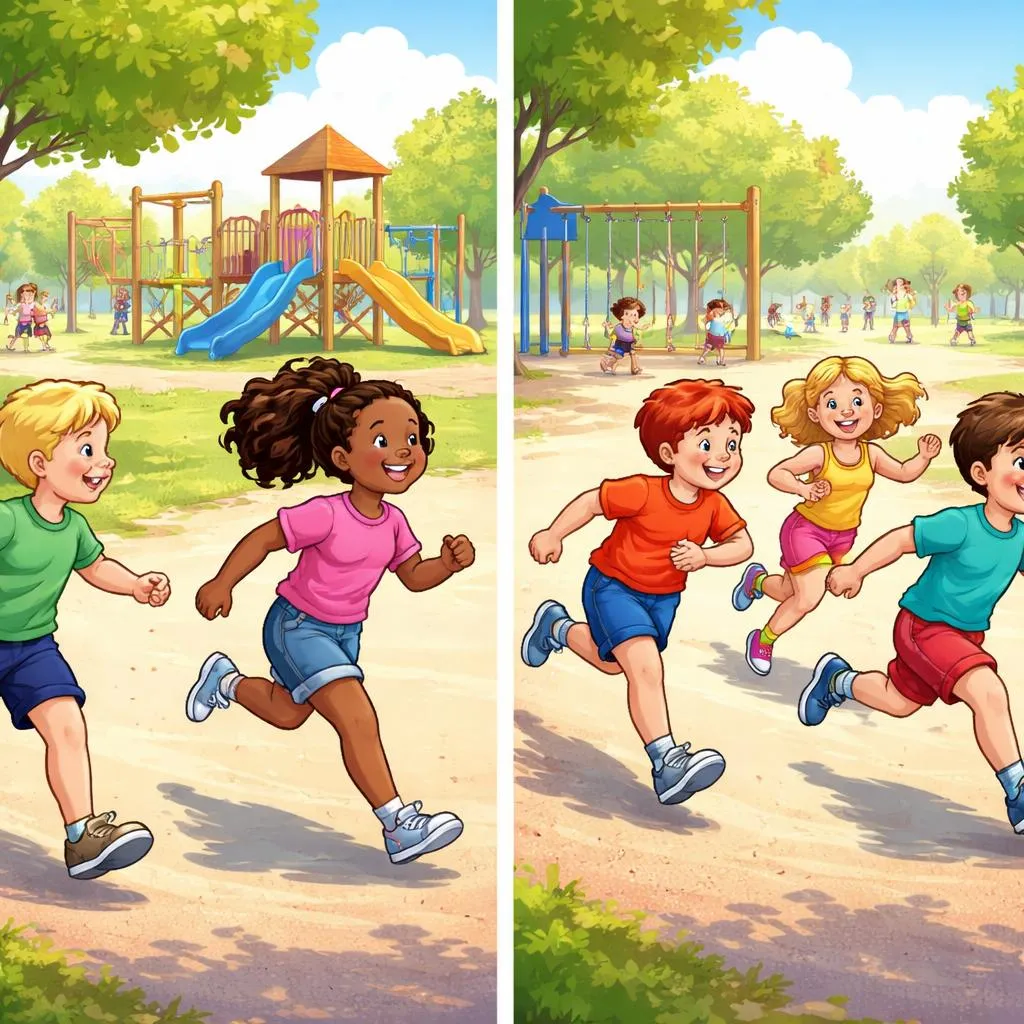 Significa Ser Correndo Coisas Diferentes Do Que Ser Correndo Durante Jogos no Parquinho Com Amigos?