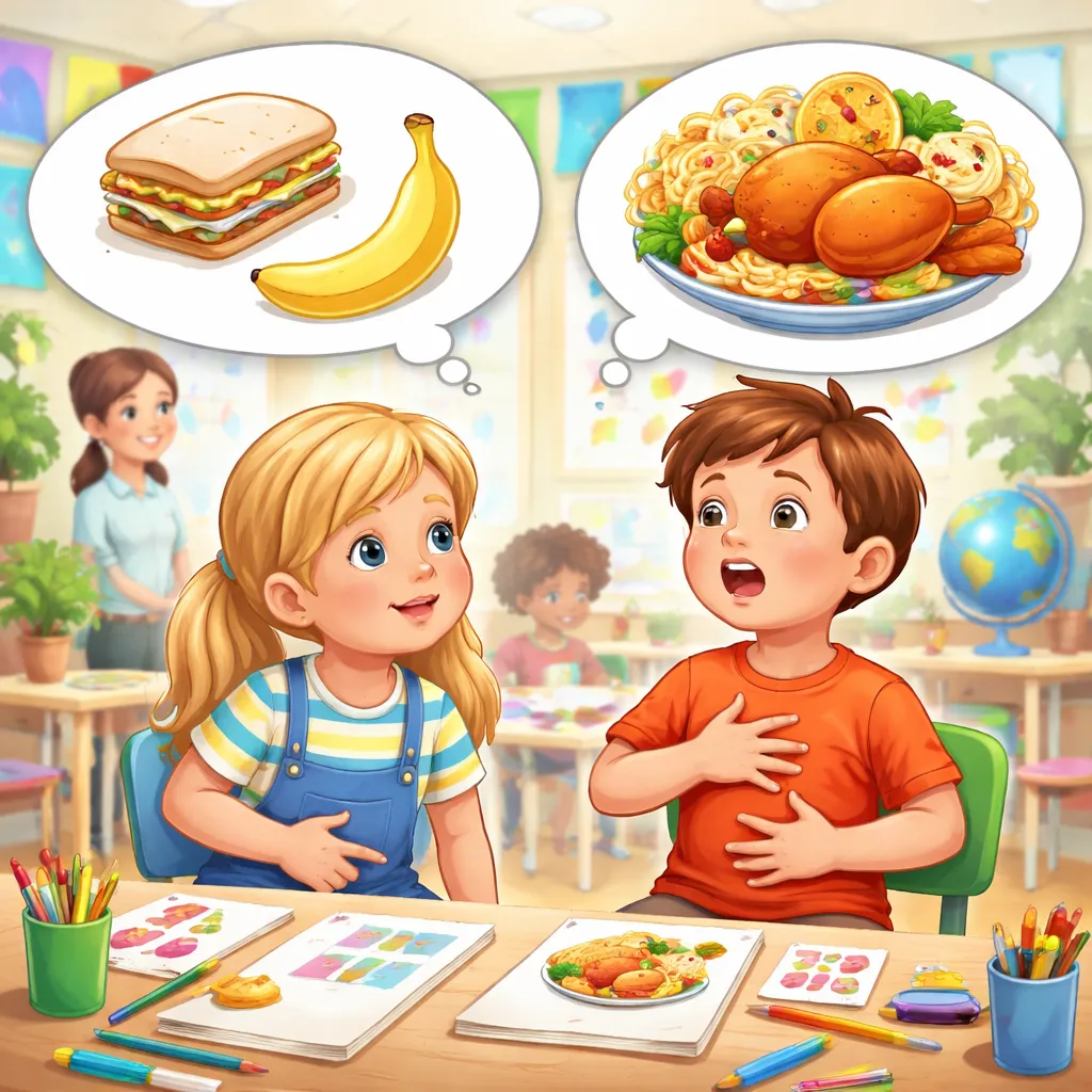 Bedeuten „hungrig und ausgehungert“ im täglichen Gespräch dasselbe für Kinder, die englischen Wortschatz lernen?