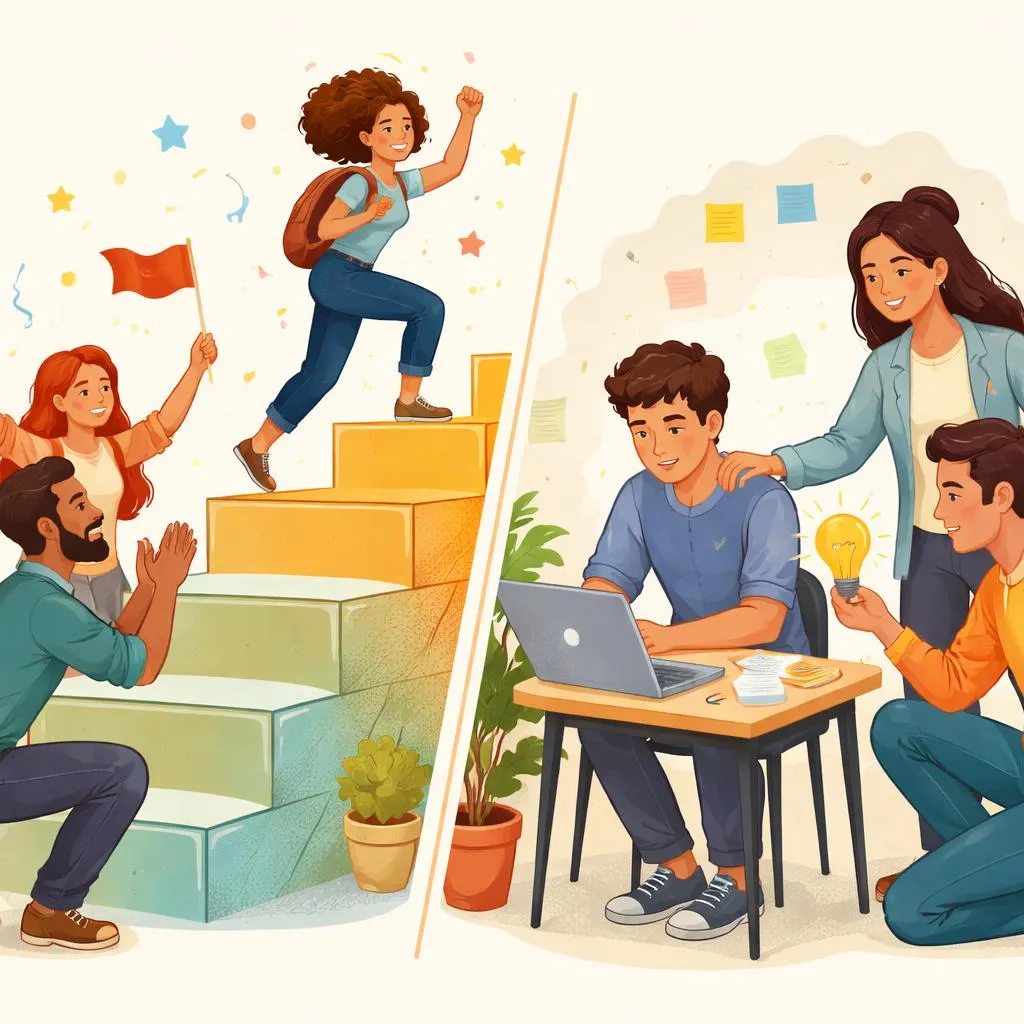 উৎসাহিত করা এবং সমর্থন: তারা কি একই ধরনের সাহায্য?