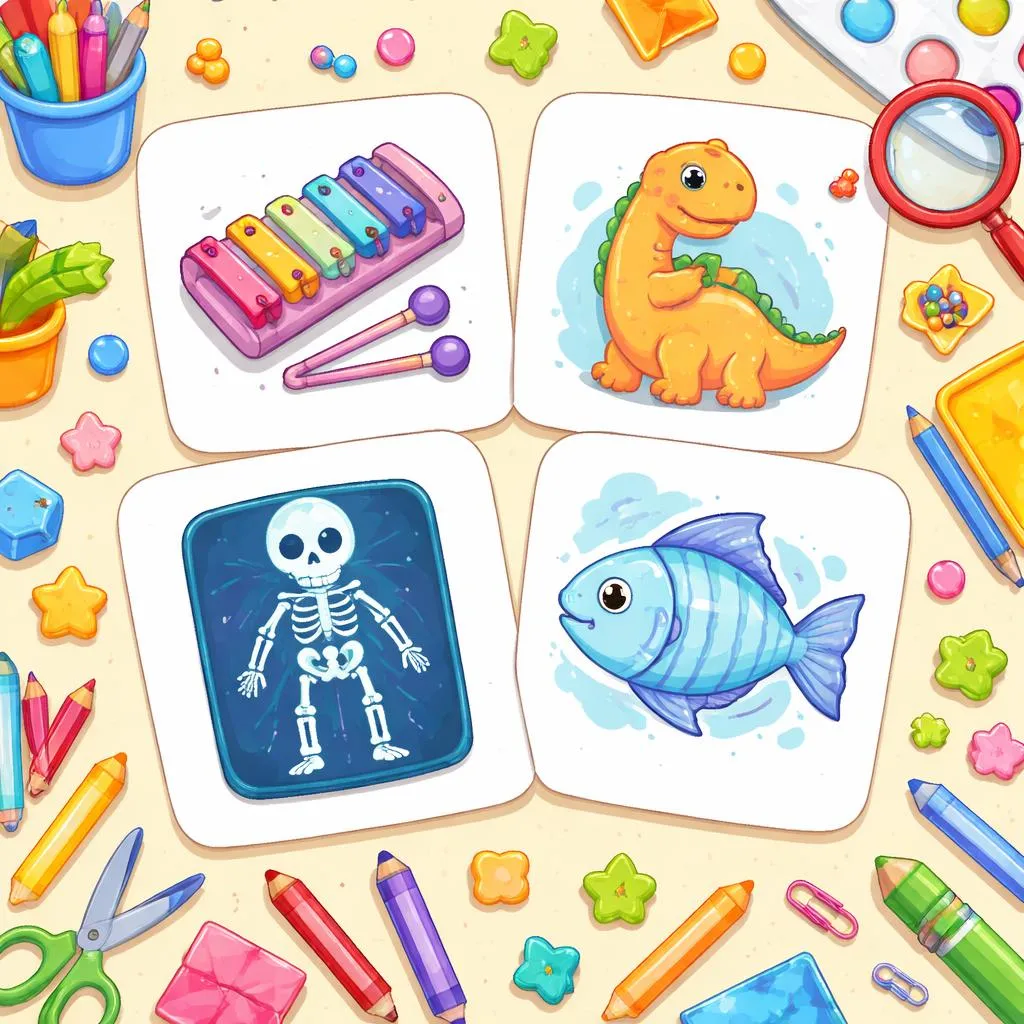 Englische Wortkarten mit X für Kinder – Kostenloses PDF zum Ausdrucken