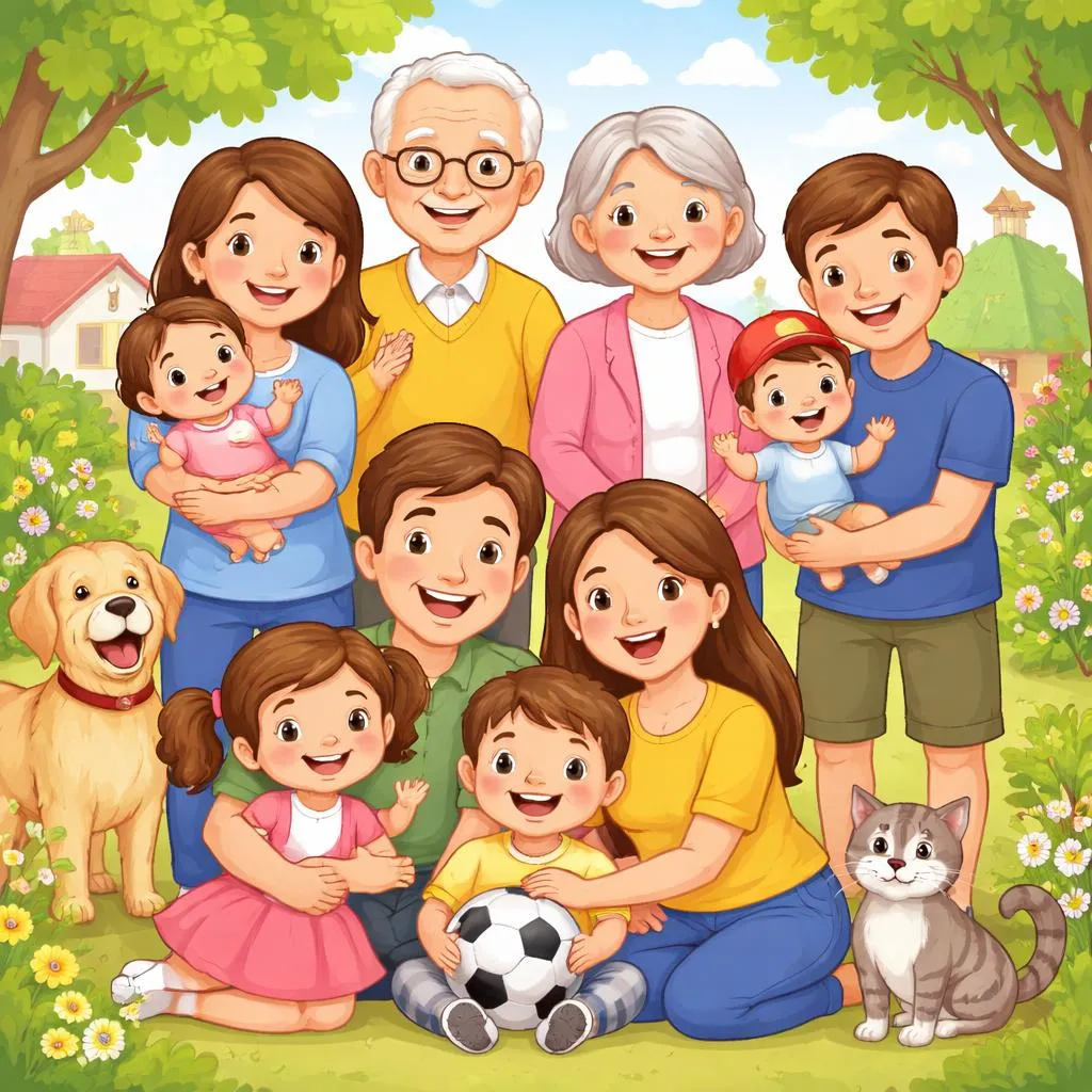 Family Words: Easy English Vocabulary for Kids