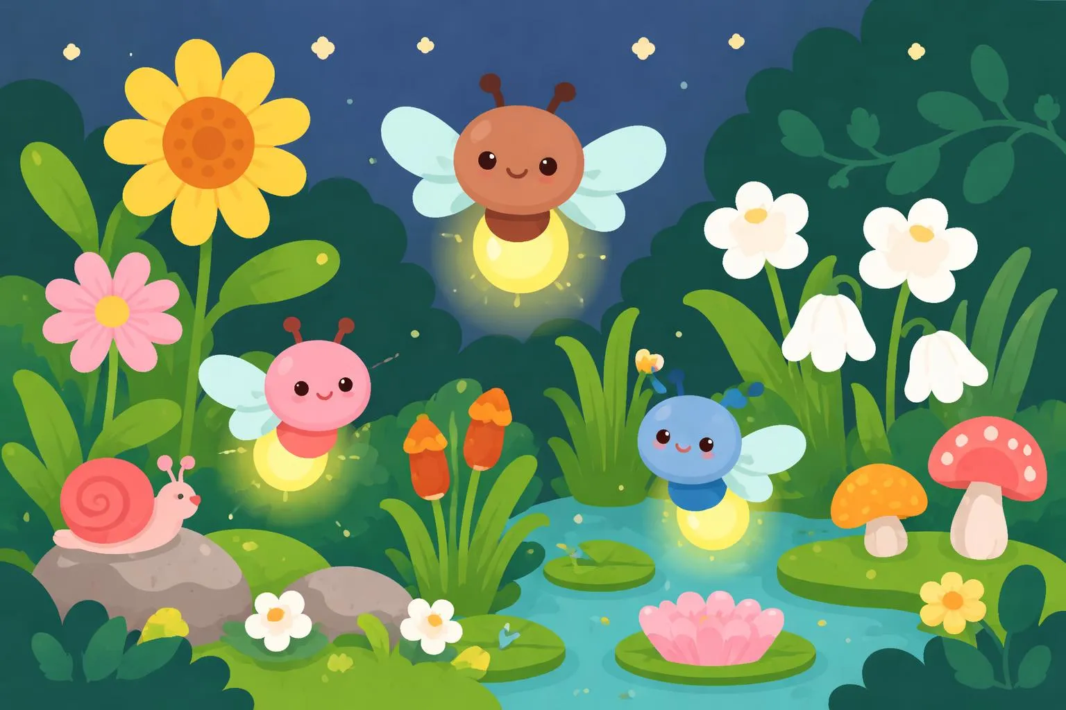 Fireflies in the Garden By Robert Frost - Giggle Poems