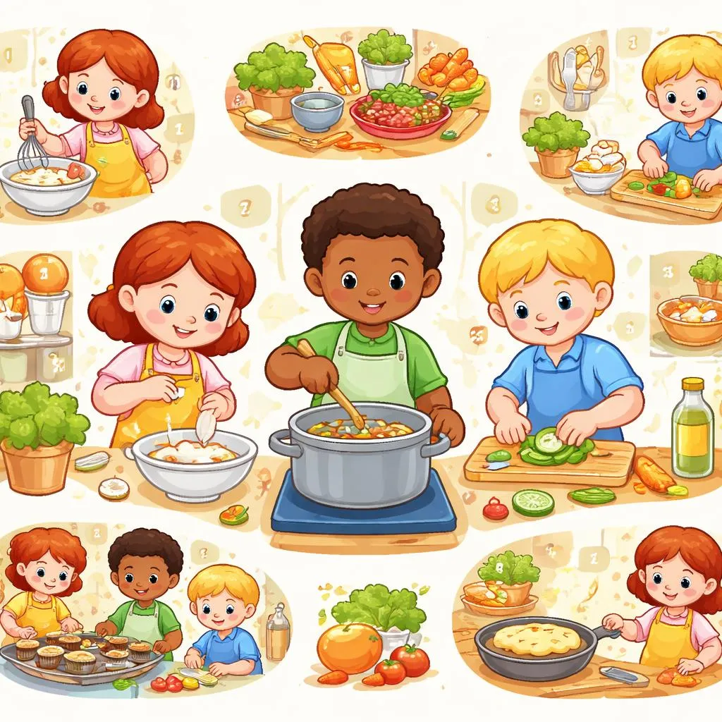 Fun and Simple Cooking Lessons with Essential cooking terms for Young English Learners