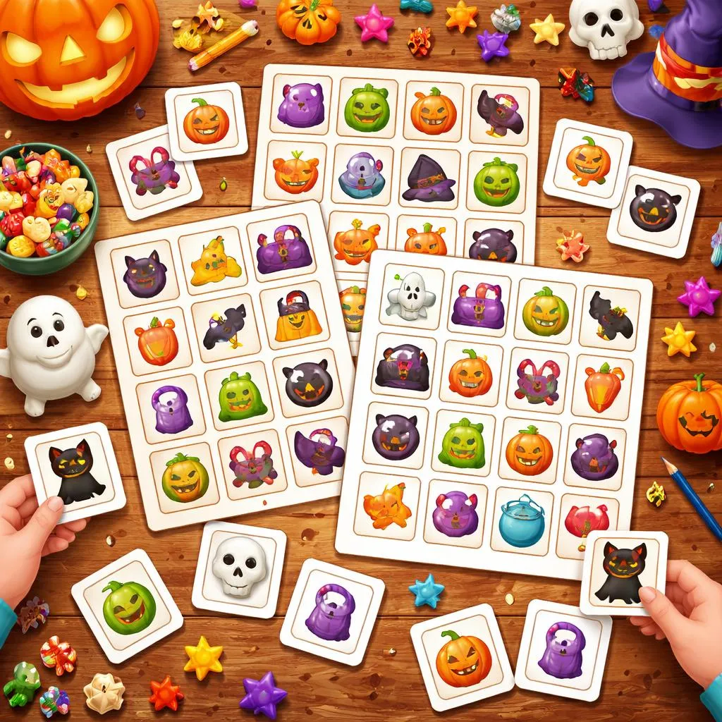 Halloween Bingo Flashcards for Kids – Free Printable PDF